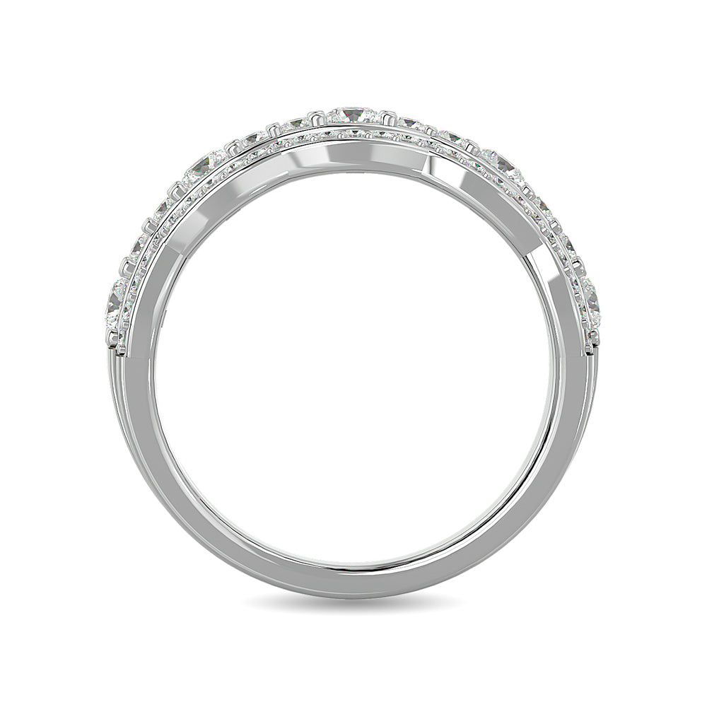 Diamond 7/8 Ct Tw Fashion Band In 14K White Gold