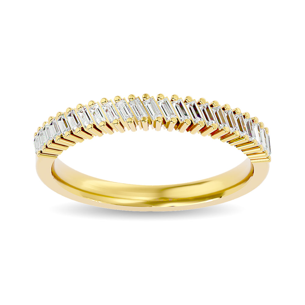 Diamond Ladies Band 1/4 Ct Tw In 14K Yellow Gold