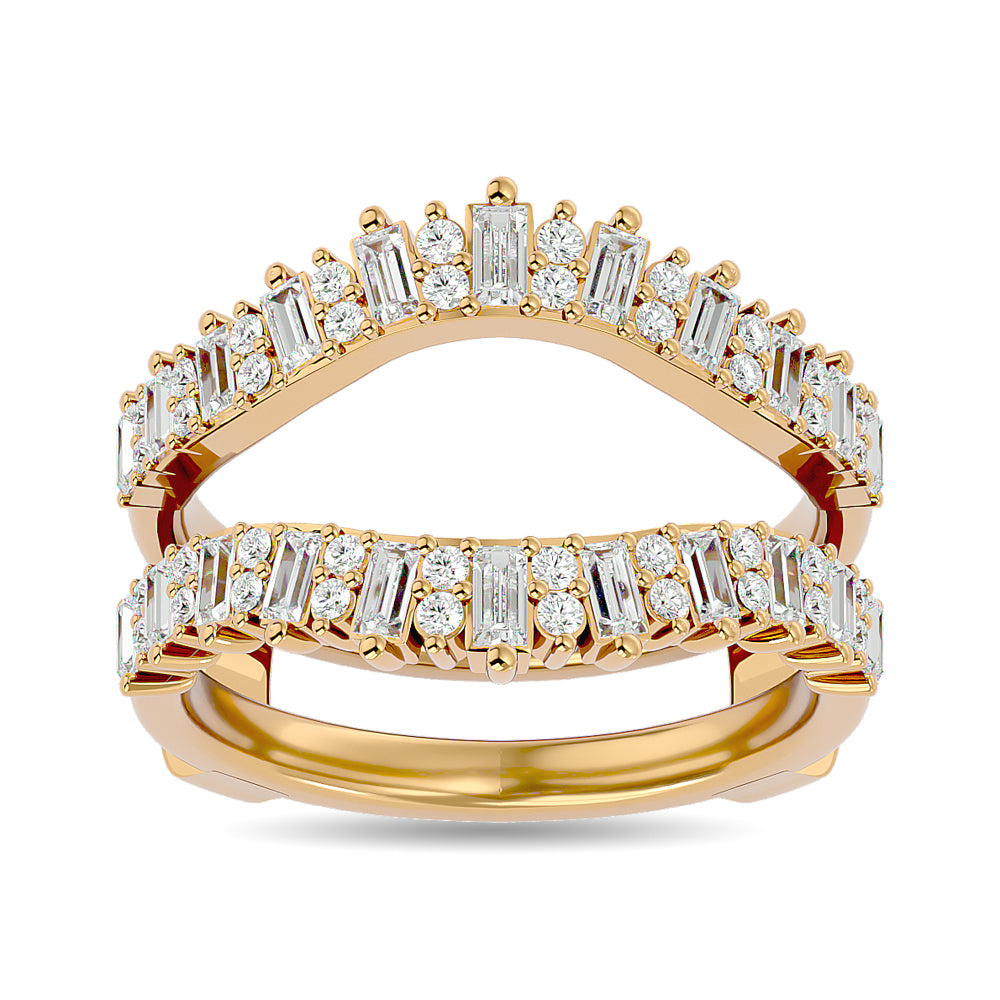 Diamond 7/8 Ct Tw Guard In 14K Yellow Gold