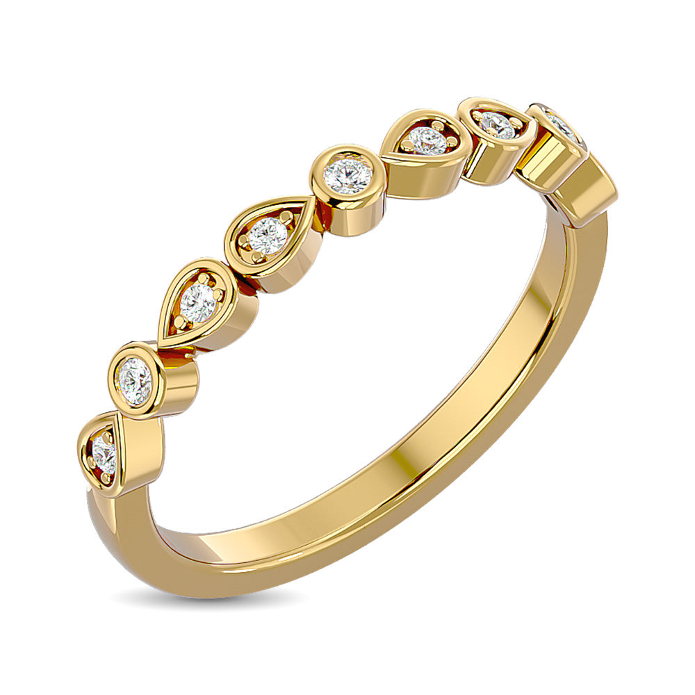 Diamond 1/10 Ct Tw Stackable Band In 10K Yellow Gold