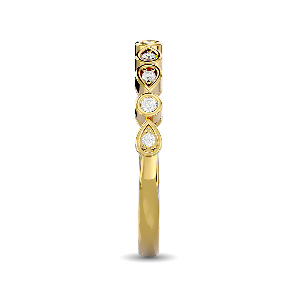 Diamond 1/10 Ct Tw Stackable Band In 10K Yellow Gold