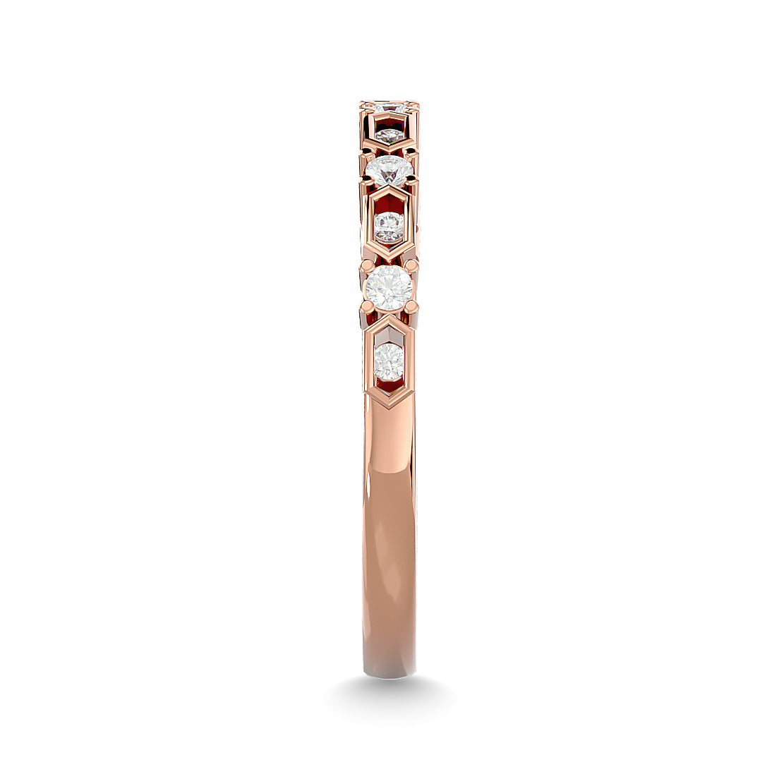 Diamond Stackable Band 1/6 ct tw in 10K Rose Gold
