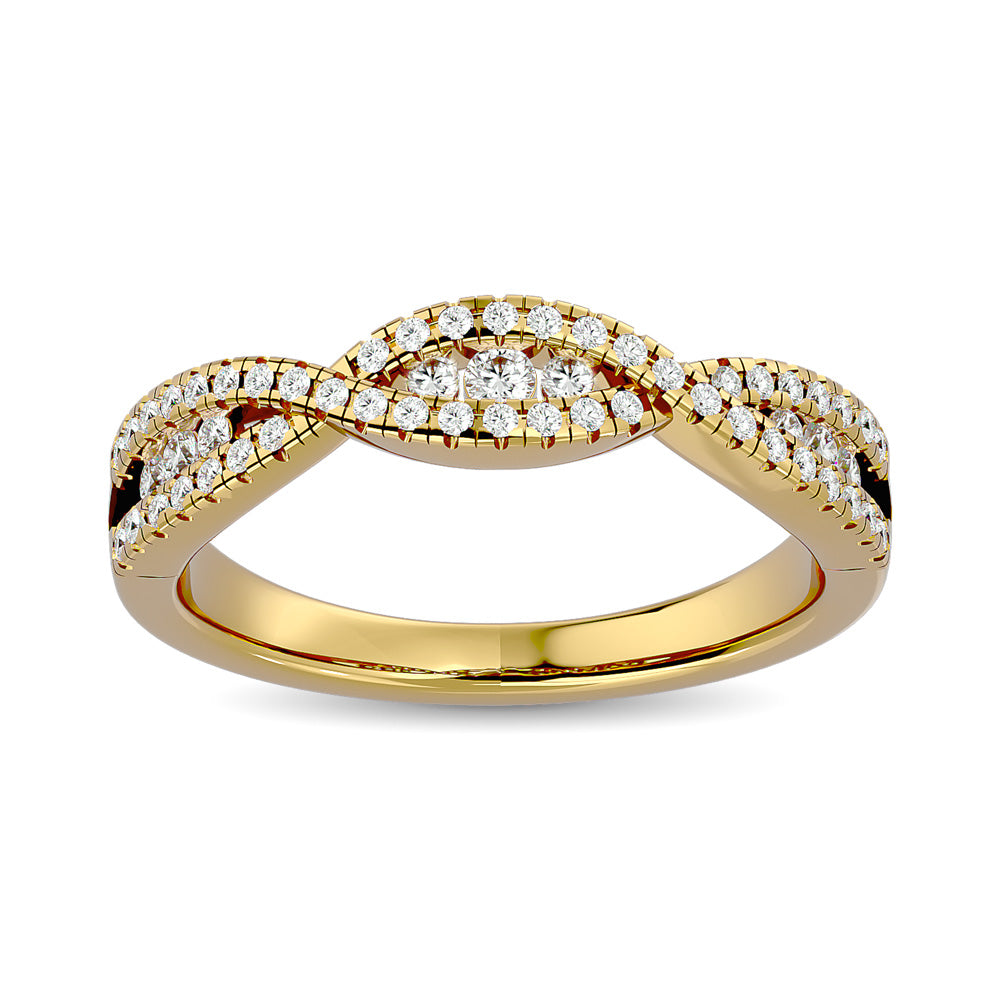 Diamond 1/3 Ct Tw Stackable Band In 14K Yellow Gold