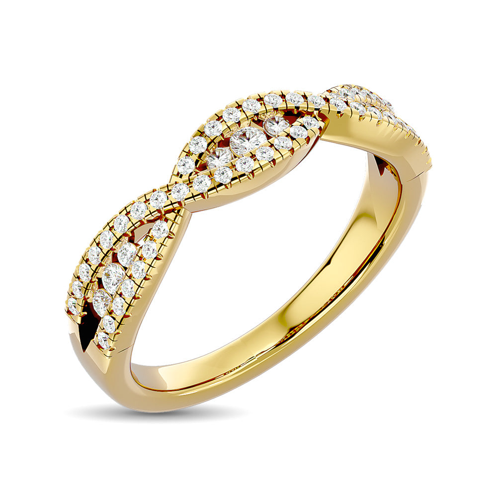 Diamond 1/3 Ct Tw Stackable Band In 14K Yellow Gold