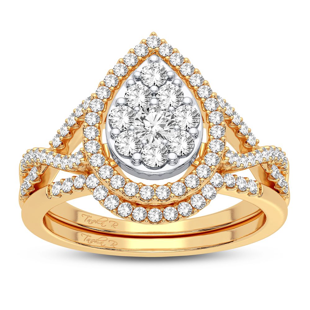 10K Yellow Gold Gorgeous 0.75Ct Diamond Bridal Ring