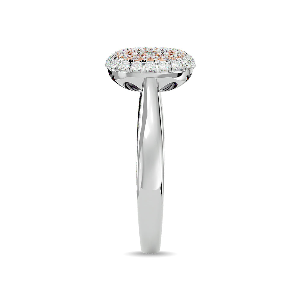 Diamond 1/2 Ct.Tw. Cluster Ring in 14K Two Tone Gold