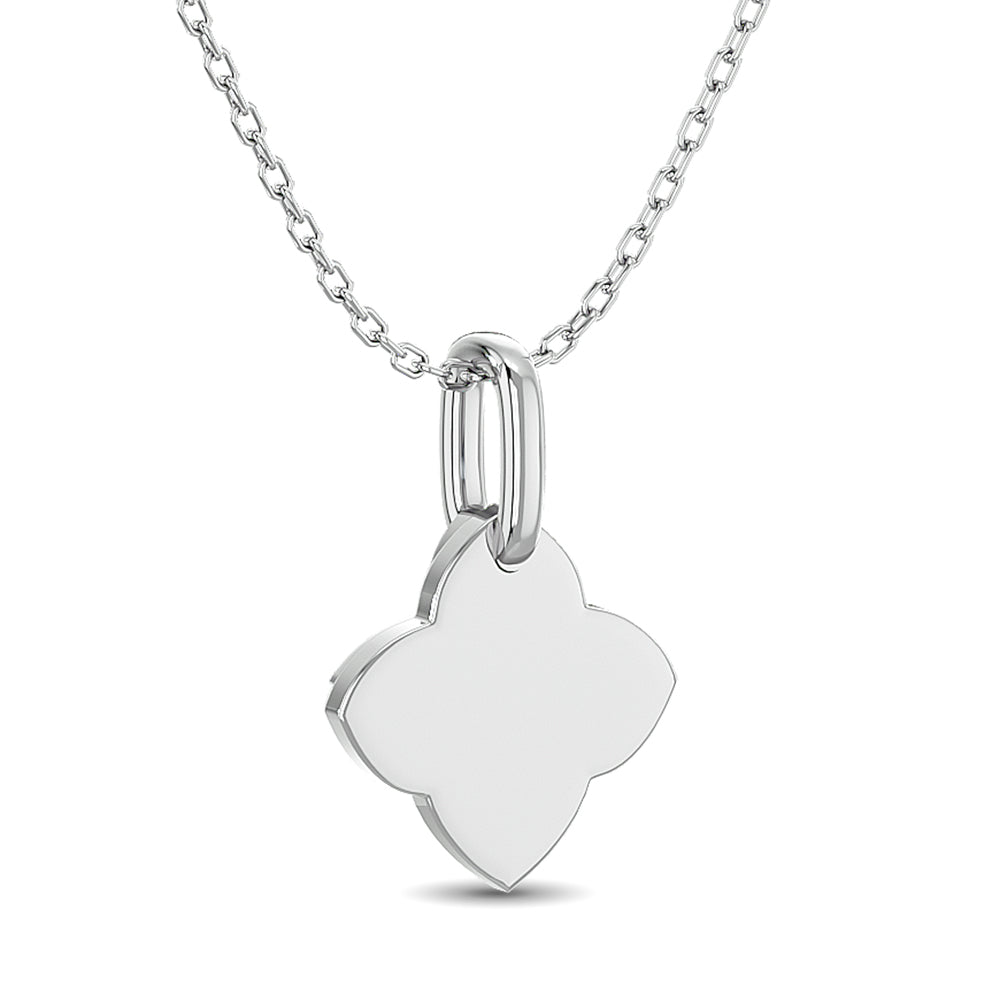 10Kt White Gold 1/10Ct Tw Diamond Pendant