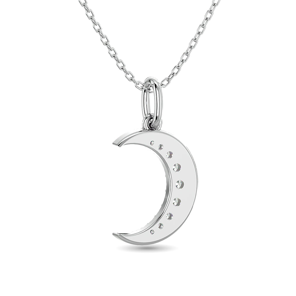 10Kt White Gold 1/6Ct Tw Diamond Pendant