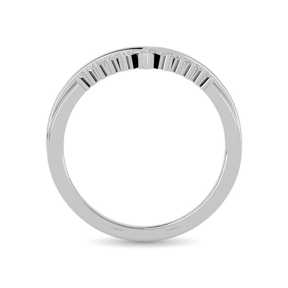 Diamond Chevron Band 1/5 ct tw in 14K White Gold