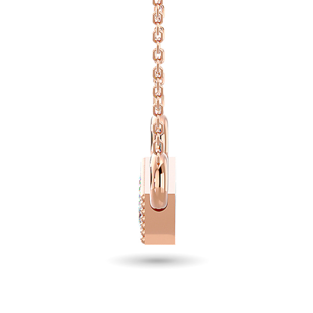 Diamond 1/20 Ct Tw Fashion Pendant In 10K Rose Gold