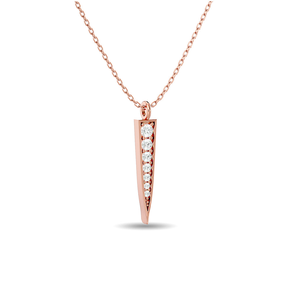 Diamond Fashion Pendant 1/6 Ct Tw In 10K Rose Gold