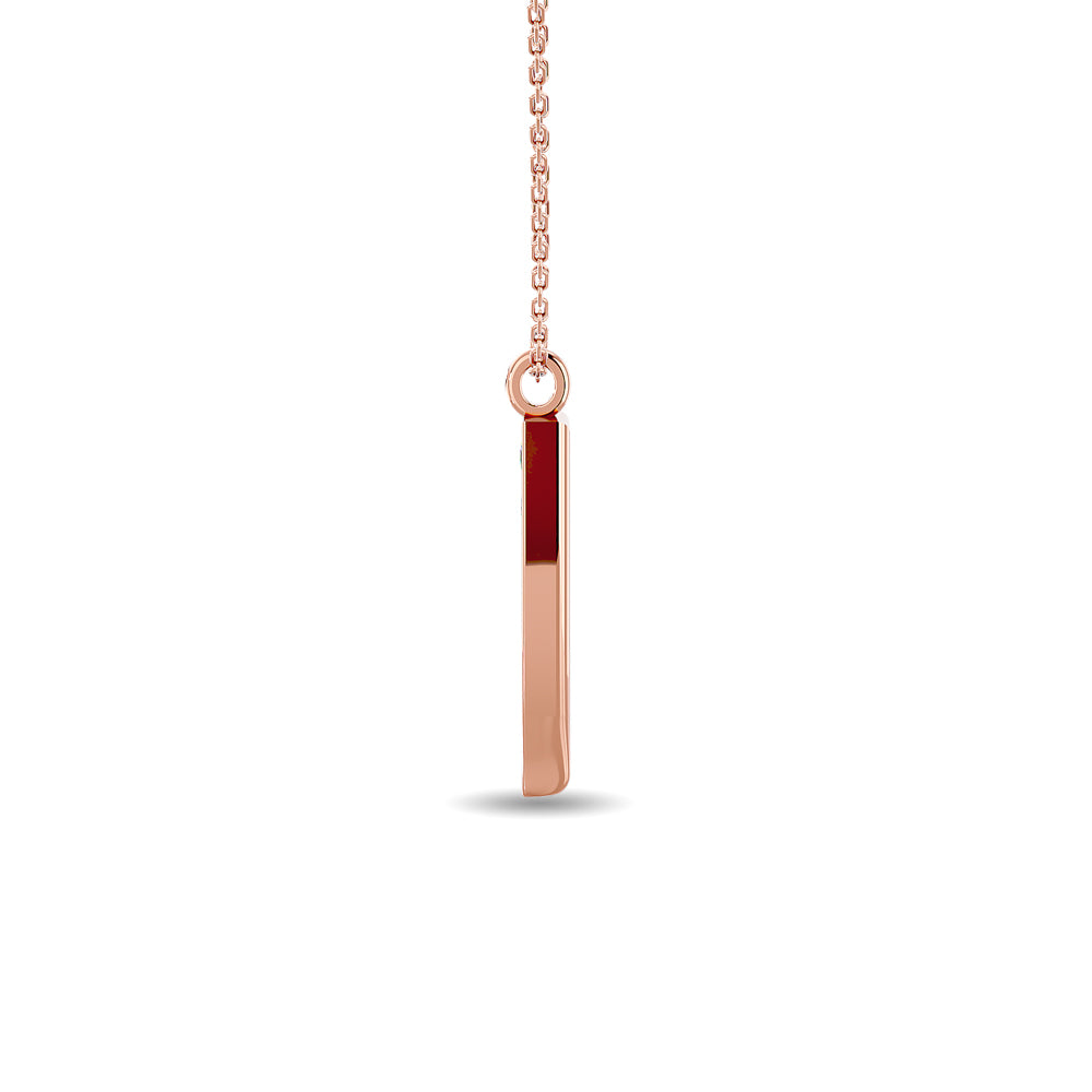 Diamond Fashion Pendant 1/6 Ct Tw In 10K Rose Gold