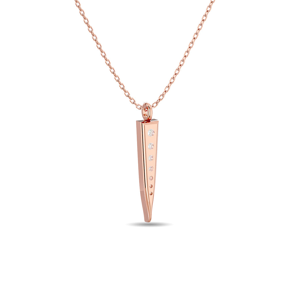 Diamond Fashion Pendant 1/6 ct tw in 10K Rose Gold