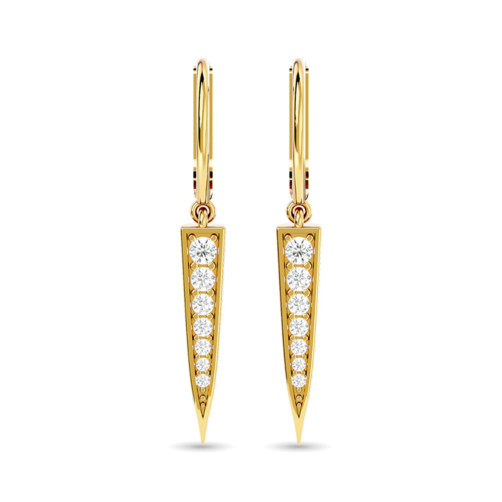 Diamond Fashion Earrings 1/6 Ct Tw In 10K Yellow Gold