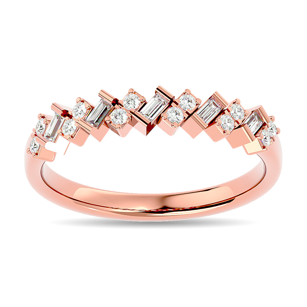 Diamond 1/5 Ct Tw Stackable Ring In 14K Rose Gold