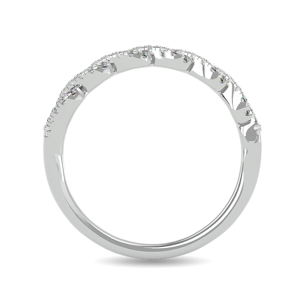 Diamond 1/5 Ct Tw Stackable Ring In 14K White Gold