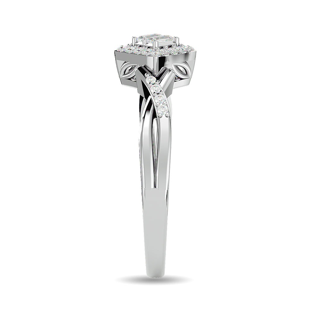 Diamond 1/6 Ct Tw Promise Ring In 10K White Gold