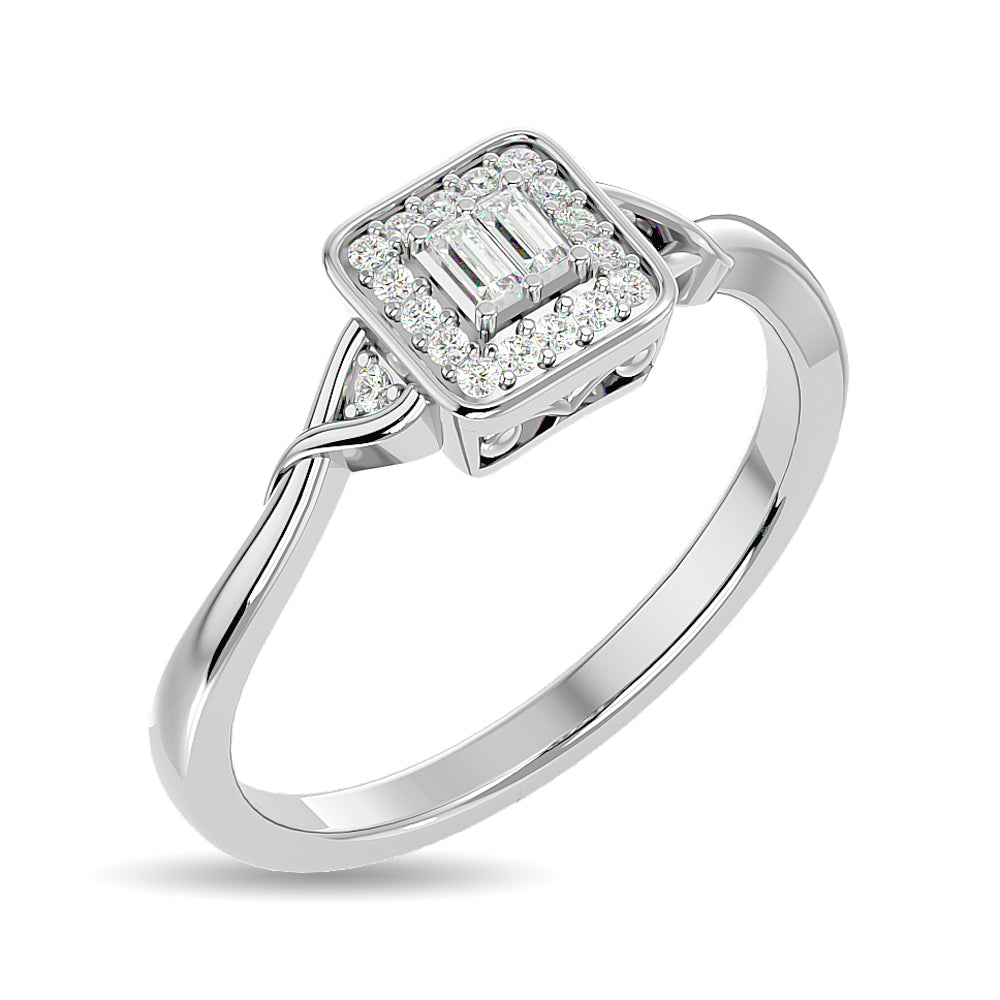 Diamond 1/6 Ct Tw Promise Ring In 10K White Gold