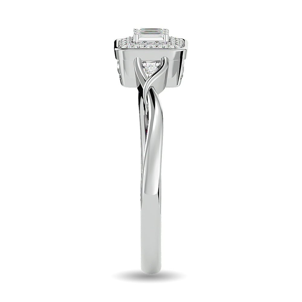 Diamond 1/6 Ct Tw Promise Ring In 10K White Gold