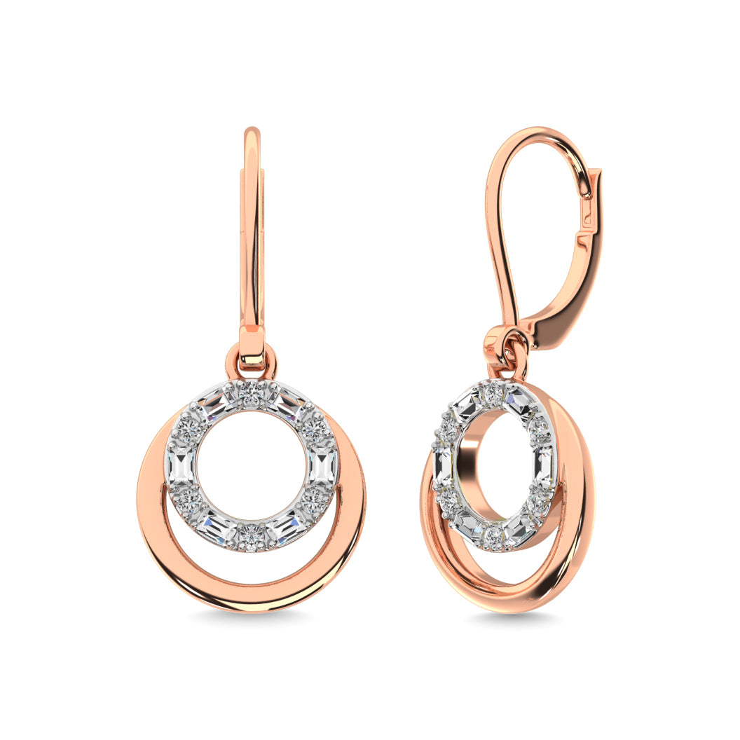 Diamond Fashion Earrings 1/6 Ct Tw In 14K White Gold