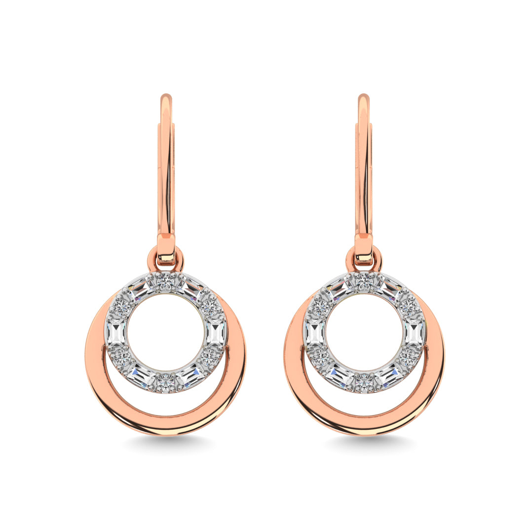 Diamond Fashion Earrings 1/6 Ct Tw In 14K White Gold