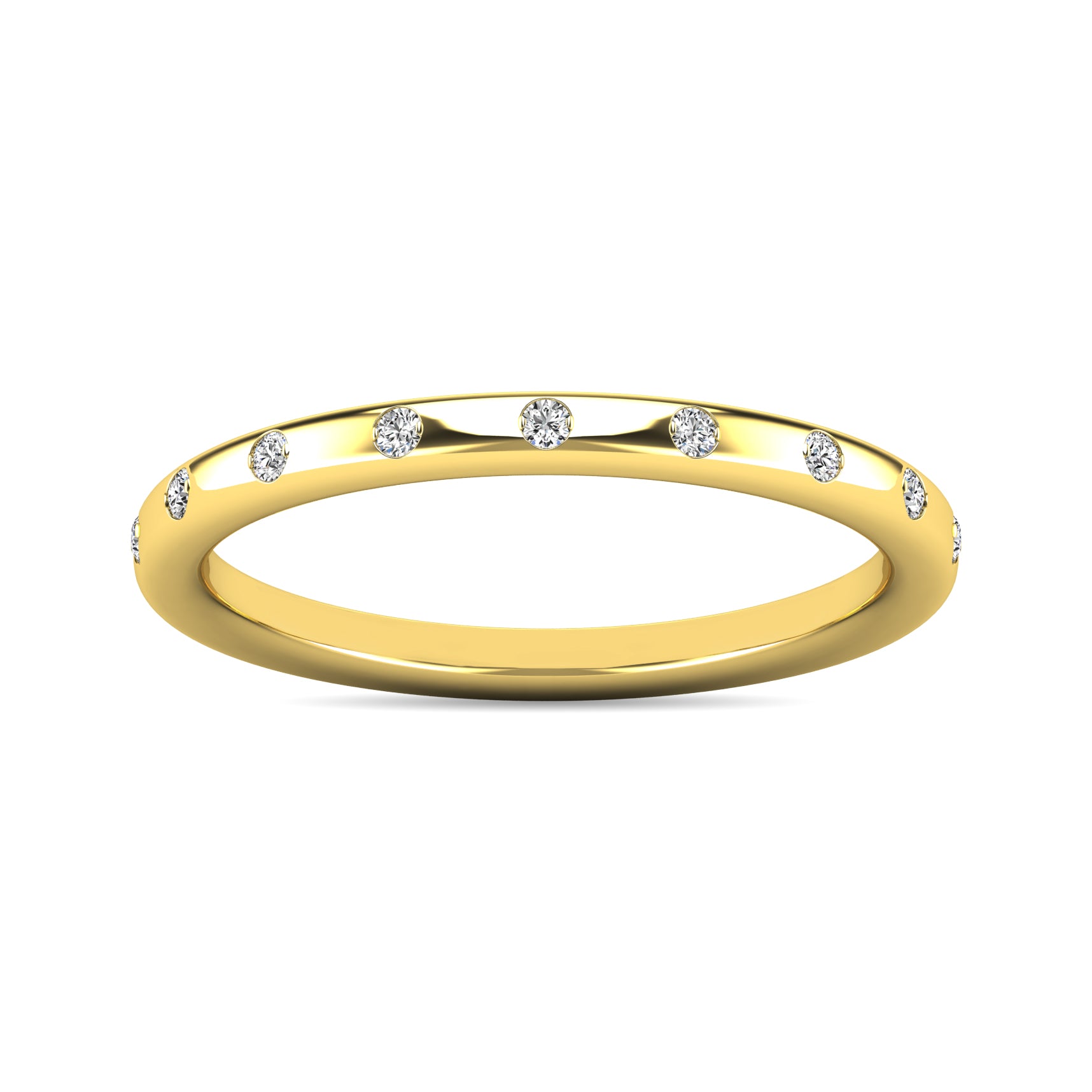 Diamond 1/10 ct tw Stackable Ring in 10K Yellow Gold