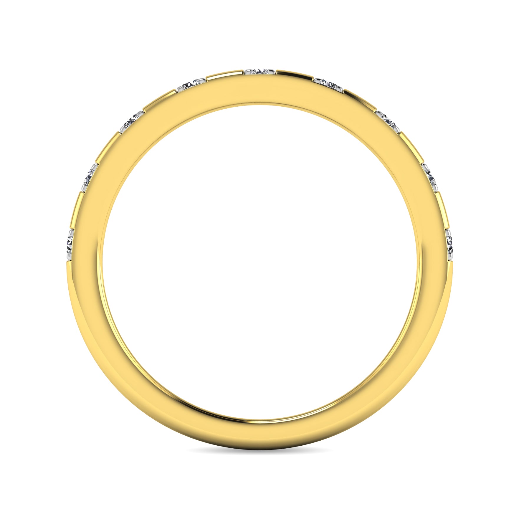 Diamond 1/10 Ct Tw Stackable Ring In 10K Yellow Gold