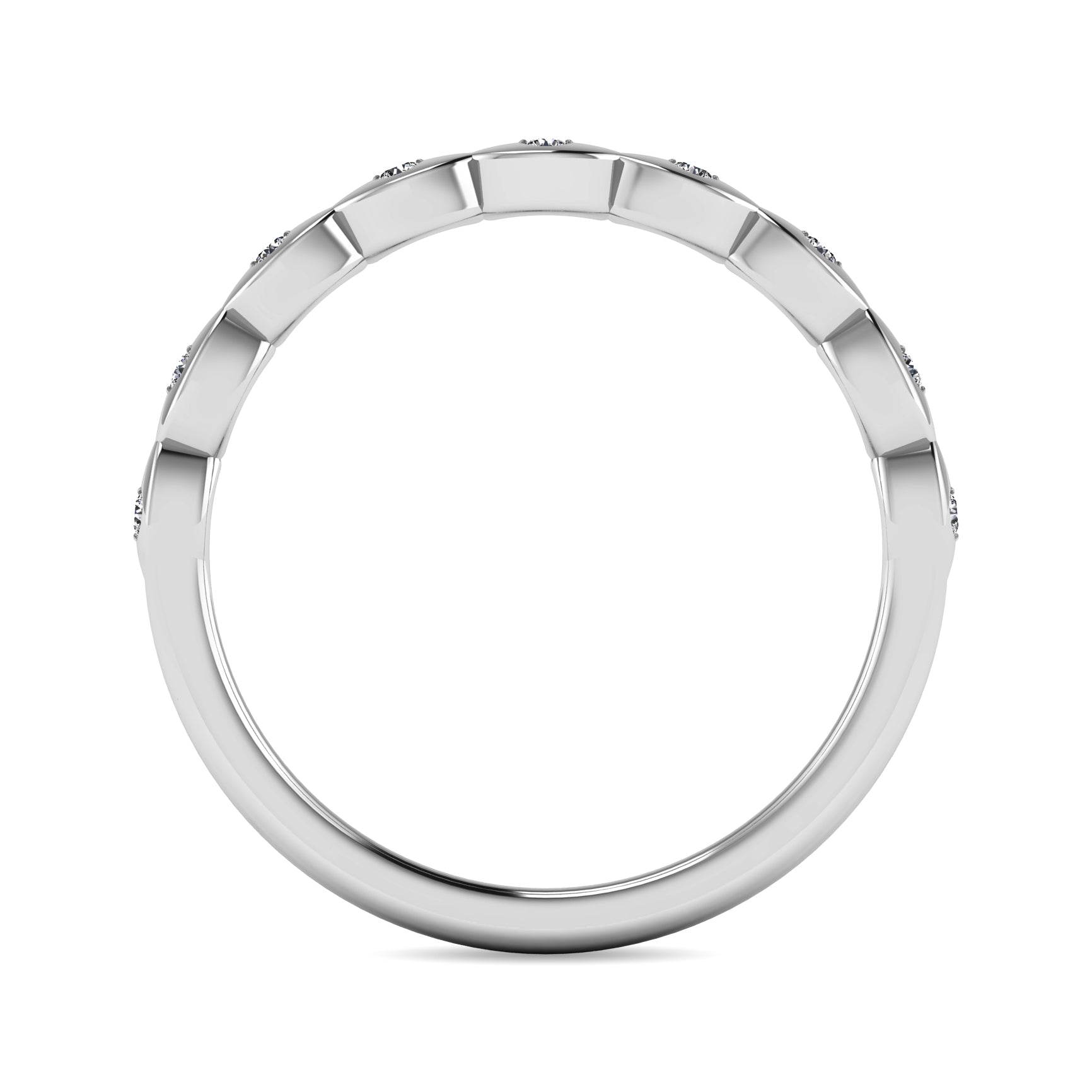 Diamond 1/10 ct tw Stackable Ring in 14K White Gold