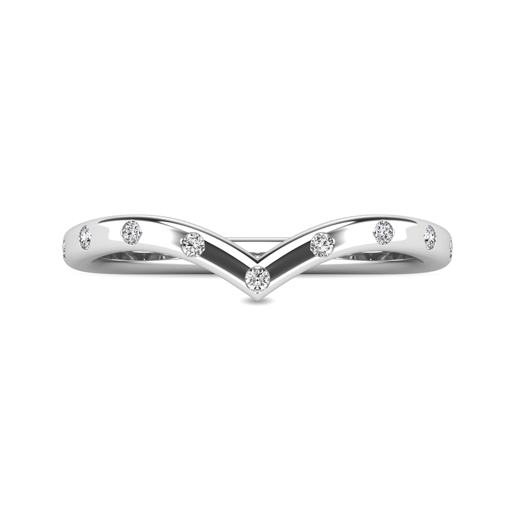 Diamond 1/10 ct tw Stackable Ring in 10K White Gold