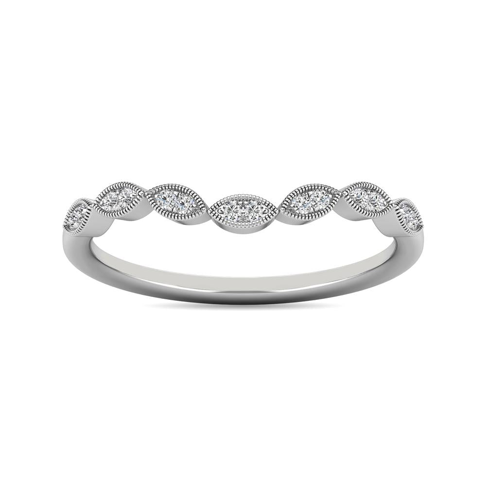 Diamond 1/20 Ct Tw Stackable Ring In 10K White Gold