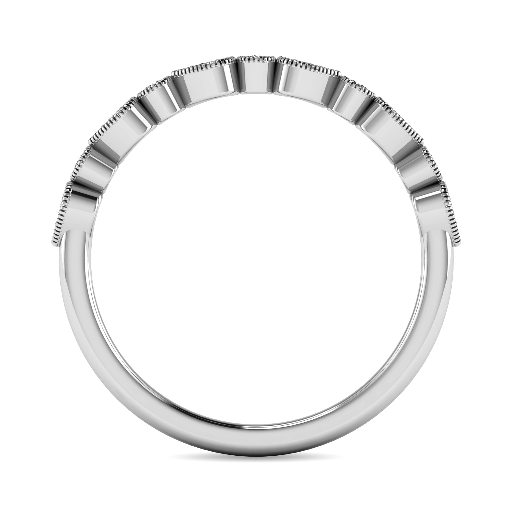 Diamond 1/10 Ct Tw Stackable Ring In 10K White Gold