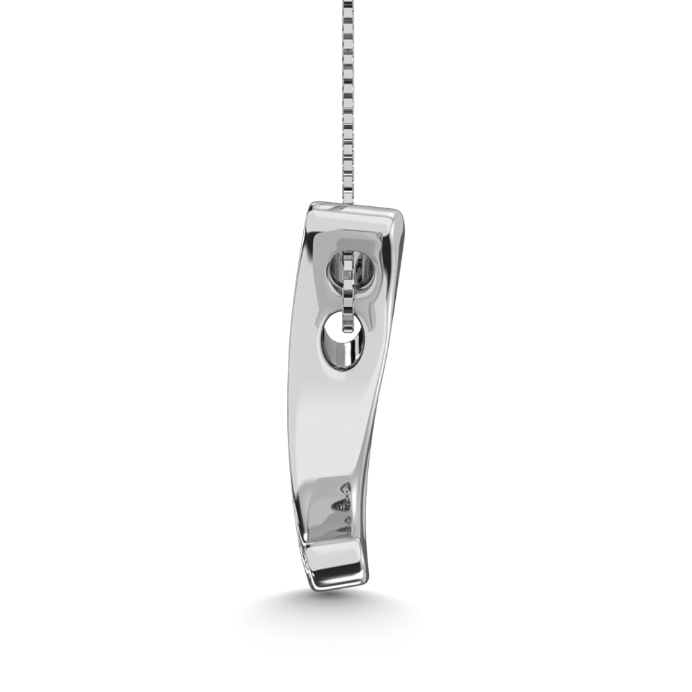 Diamond 1/10 Ct Tw Fashion Pendant In Sterling Silver