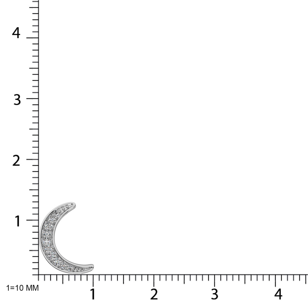 Diamond 1/10 Ct Tw Fashion Pendant In Sterling Silver