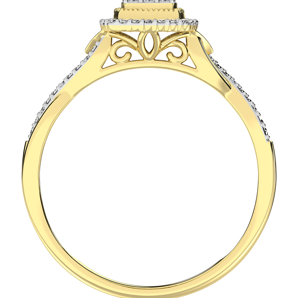 10K Yellow Gold 1/5 Ct.Tw. Diamond Promise Ring