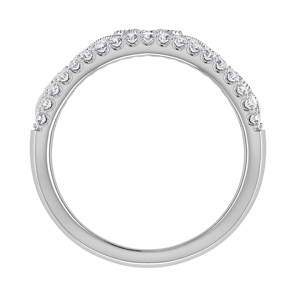 14K White Gold 1 Ct Ct.Tw. Diamond Fashion Band