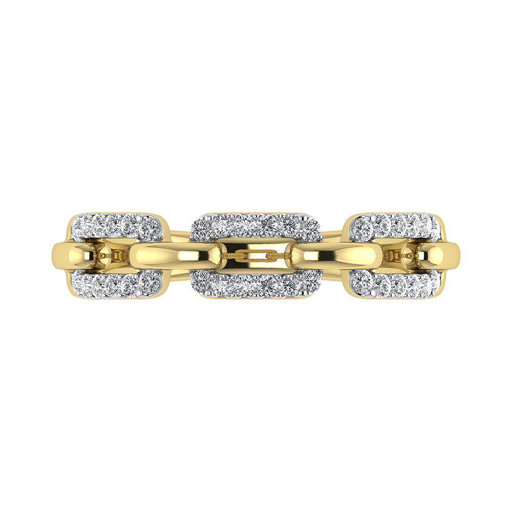 10K Yellow Gold 1/4 Ct.Tw. Diamond Fashion Ring
