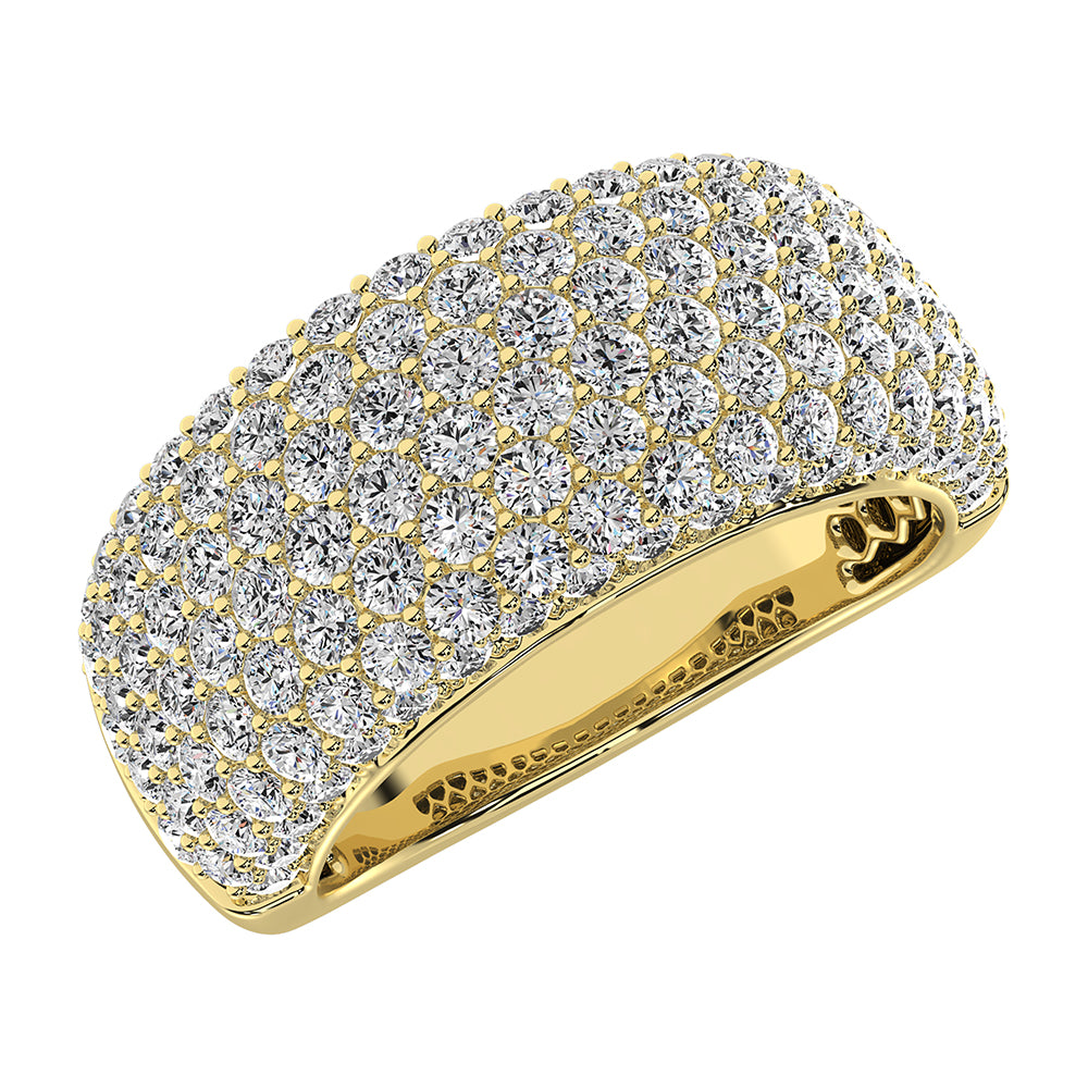 14K Yellow Gold 2 Ct.Tw. Diamond Pave Set Fashion Band