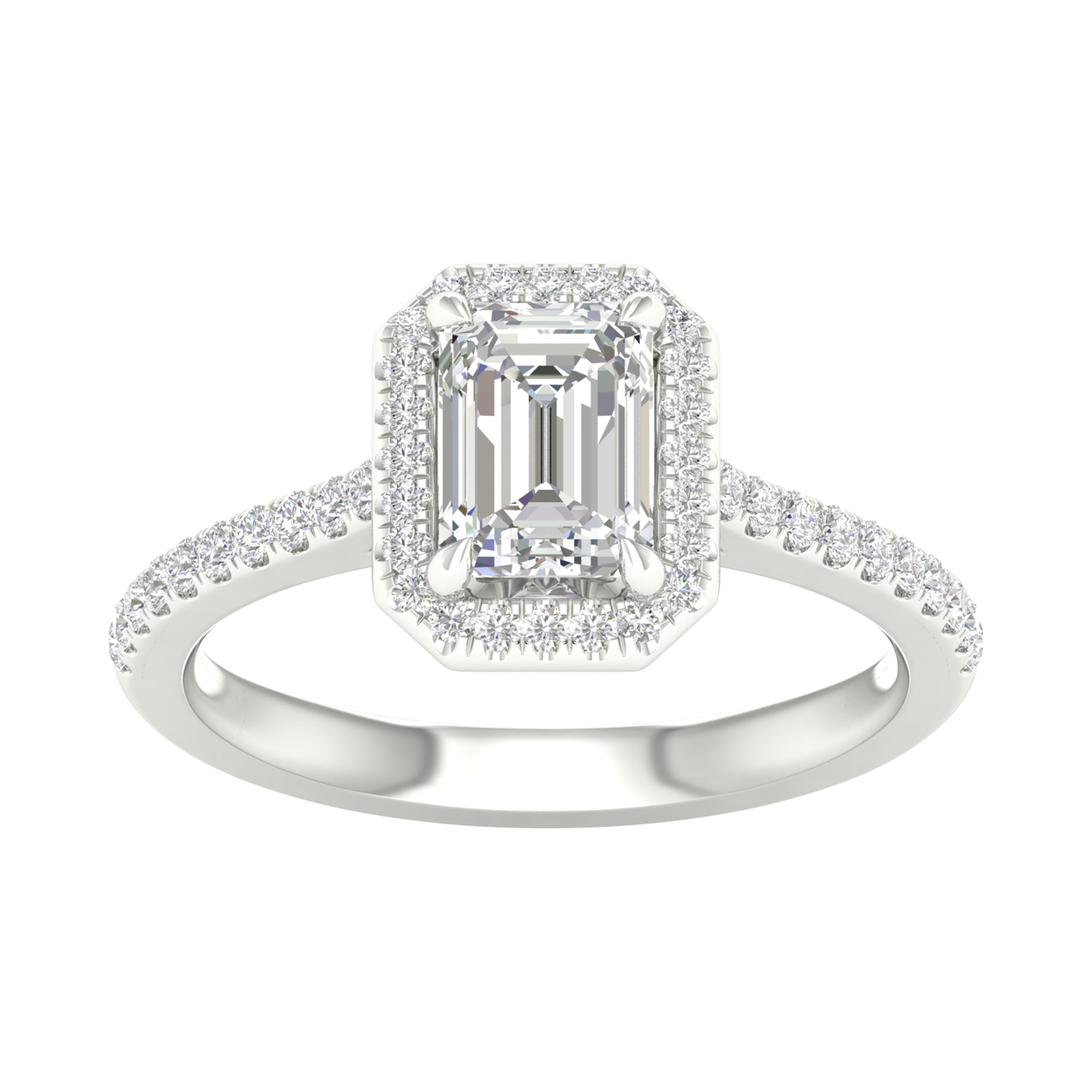 14K White Gold 1.75Ct Certified Lab Grown Diamond Ring ( Igi Certified )