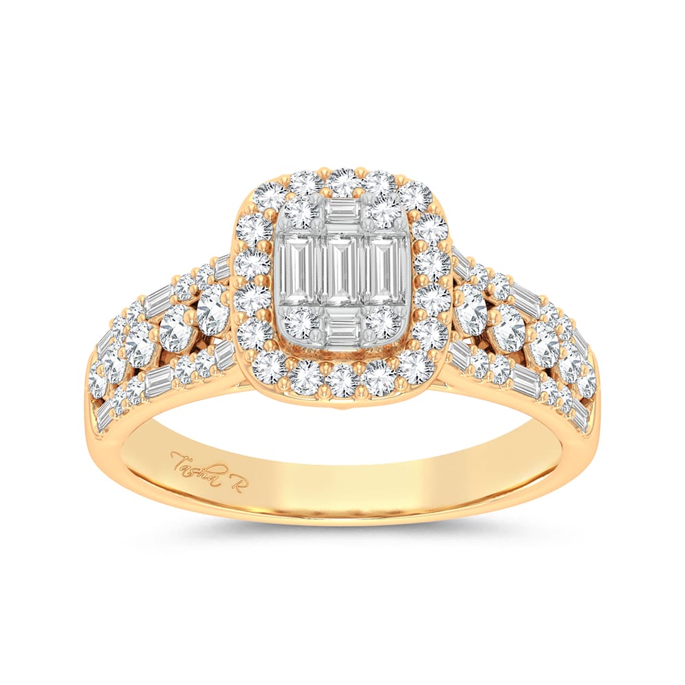 14K Yellow Gold 0.75Ct Engagement Ring