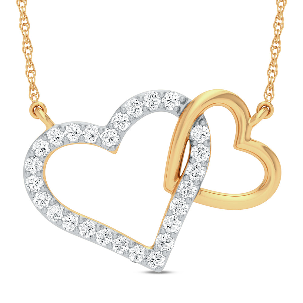 14K Yellow Gold 0.15Ct Diamond Necklace