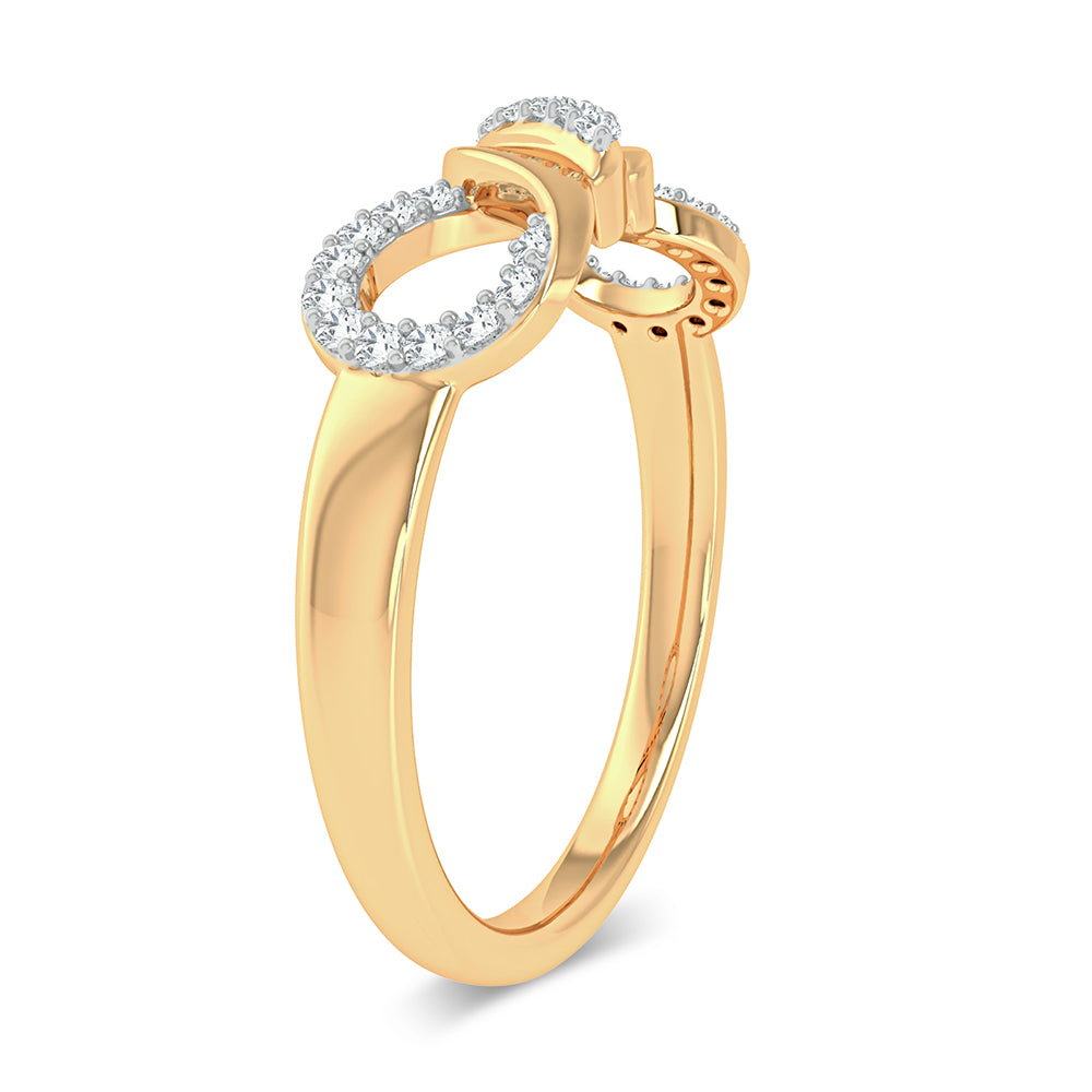 10K Yellow Gold 0.13Ct Diamond Ring