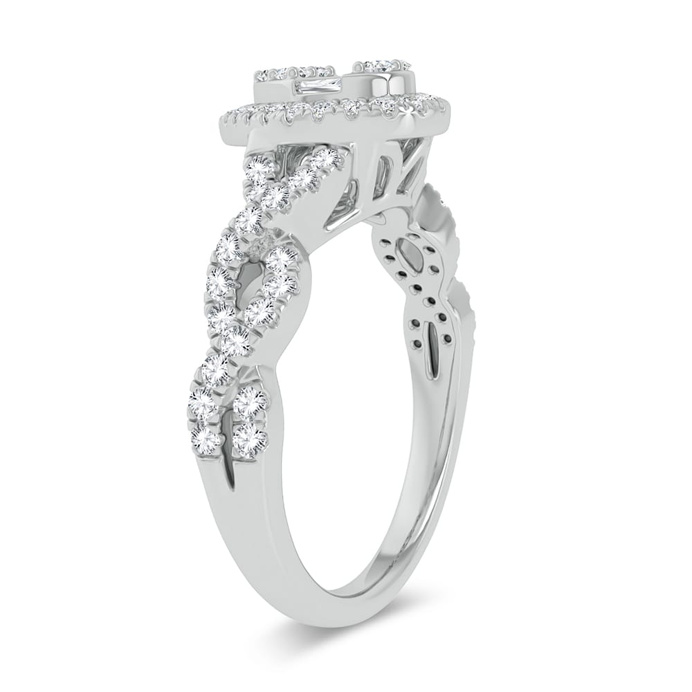 14K White Gold 0.50Ct Fashion Ring
