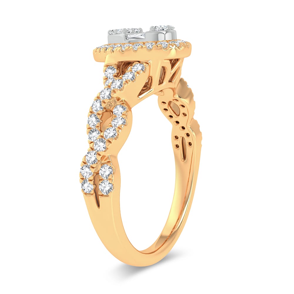 14K Yellow Gold 0.50Ct Fashion Ring
