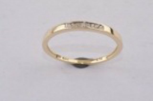 10K Yellow 0.10Ct D-Ladies Band