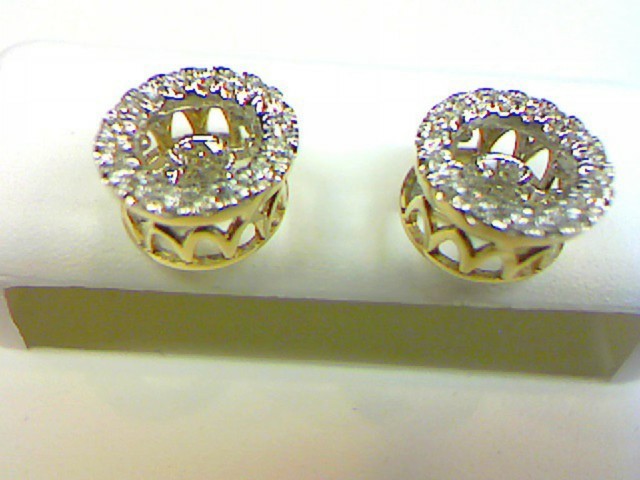 10K Yellow 0.50Ct D-Earrings