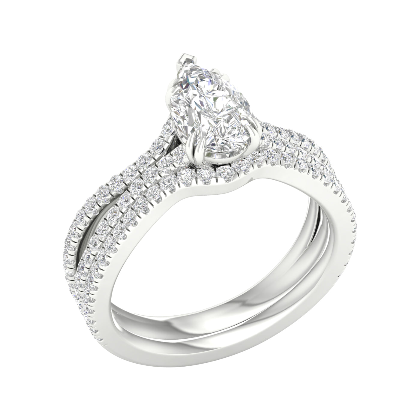 14K White Gold