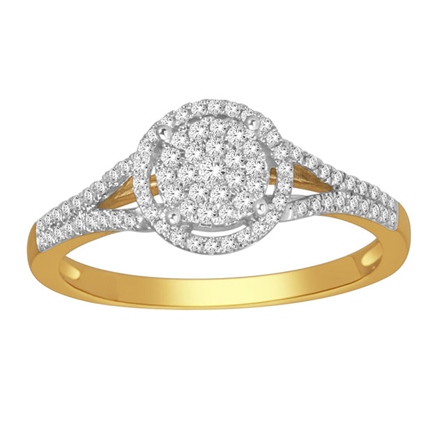 10K Yellow 0.25Ct D-Ladies Rings