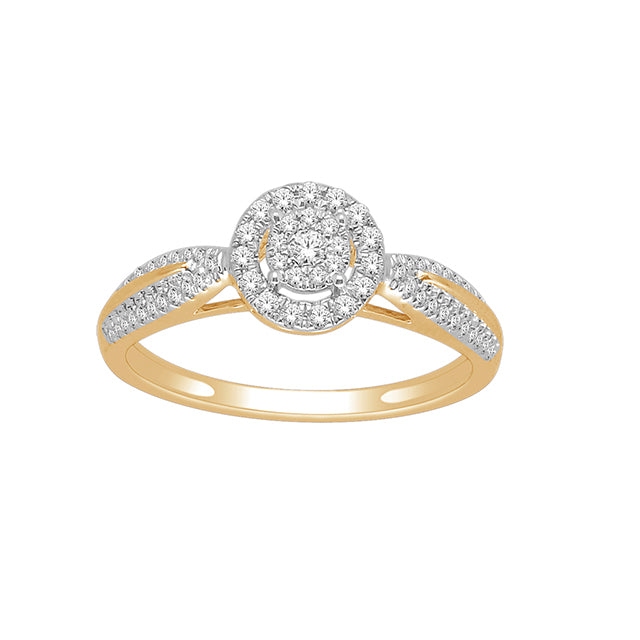 10K Yellow 0.25Ct D-Ladies Rings