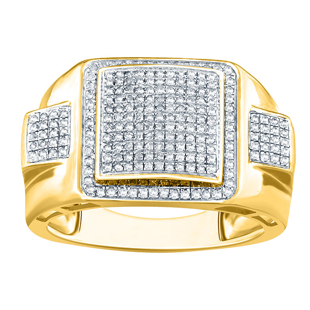 10K Yellow 0.42-0.49Ct D-Micropave Rings