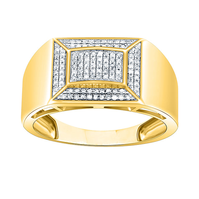 10K Yellow 0.16-0.26Ct D-Micropave Rings